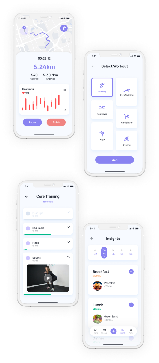 workout app template